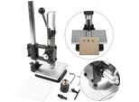 Macchina Per Goffrare La Pelle - Pressa Per Goffrare E Punzonare La Pelle - Ghisa - Mandrino Da 1,5-13 Mm - Regolazione Dell'altezza Da 0-16 Cm