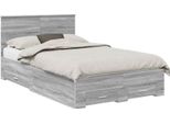 Vidaxl Struttura Del Letto Grigio Sonoma 120 X 190 Cm In Materiale Ligneo