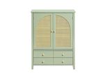 Armadio FSB72-GR, Credenza/Scarpiera, Ante A Griglia, Verde