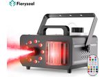 Macchina Della Nebbia E Luce D'effetto Dmx - 1200W Rgb 9×1W Led - Effetto Palla Magica - 14 Colori Statici - Telecomando - Spina Ue - 90-240V