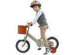 Bicicletta Per Bambini - Ruote Da 30 Cm - Telaio Acciaio Al Carbonio - Freno Anteriore E Posteriore A Tamburo - Per 2-4 Anni, 80-110 Cm - Portata 40 Kg - Rosa