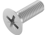 Seccaro Vite A Testa Svasata M6 X 18 Mm, Acciaio Inox V2A Va A2, Din 965, Intaglio A Croce / Pz, 20 Pezzi