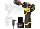 Trapano Avvitatore - Avvitatore A Batteria 16,8 V - Motore Brushless - Coppia 45 Nm - Foratura E Avvitamento 2 In 1 - Spina Ue - Oro