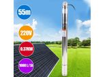 Pompa Per Pozzi Profondi, Pompa Sommergibile 2", 370 W 220 V Spina Ue, Compatibile Con La Sabbia Per L'irrigazione Del Giardino"