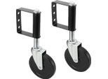 Rulli Per Cancelli - Set Di 2 - A Molla - Acciaio - Per Cancelli Scorrevoli - Scorrimento Fluido - Con Ruote - Facile Installazione