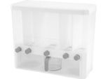 Distributore Di Prodotti Secchi - Distributore Di Cereali E Riso - 5 Scomparti - Modello Da Banco - Pp/Pc - Capacità 15 Kg - Con Misurino - Per Riso, Cereali E Fagioli