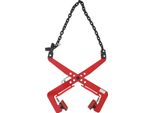 Pinza Di Trazione Per Pallet - Versione A Catena - Forza Di Trazione Max. Forza Di Trazione 350 Kg - Apertura Regolabile Delle Ganasce 30-51 Cm - Acciaio Legato - Cuscinetti Di Gomma