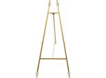Cavalletto Per Poster/Display - Treppiede 2 Pezzi - Inclinabile - Acciaio - Portata 10 Kg - Lunghezza Catena 60 Cm - Per Foto E Poster