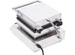 Ferro Per Waffle Commerciale, Piastra Per Waffle Antiaderente, Intervallo Di Temperatura 50-300°C E Timer, Per Bar E Panetterie, Argento