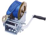 Argano Manuale, Argano A Cinghia 3500 Lbs (1588 Kg), Cinghia 10 M, Blu - Per Barca, Rimorchio, Officina, Garage