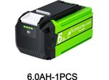Batteria Compatibile Per Greenworks, Batteria Di Ricambio G-MAX 40V, 6Ah Li-Ion, Sostituisce 29462, Per Rasaerba E Utensili Elettrici, Viola