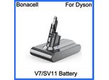 Batteria Di Ricambio Per Dyson V6/V7/V8/V10, 21,6 V 6000 Mah, Ricaricabile, Grigio