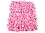 Fiori Artificiali Da Parete, Set Di 10 Pannelli Da Parete, Rose Di Seta Rosa Per Matrimoni, Feste E Sfondi Fotografici