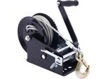 Argano Manuale A Cavo Per Barca/Rimorchio - Manuale - Cavo 10 M - Forza Di Trazione 272 Kg - Nero