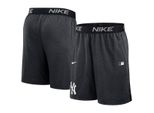 Sporthose NIKE Nike Shorts New York Yankees Nike AC DF Knit, Mädchen, Gr. XL, US-Größen, grau, 100% Polyester, Hosen Sporthose