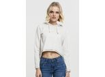 DáMská Mikina Urban Classics Ladies Cropped Terry Hoody Offwhite Melange - Xl