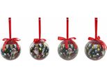 Decorazioni Per L'albero Di Natale Dkd Home Decor Father Christmas Pvc (7 Pezzi) (7,5 X 7,5 X 12 Cm)