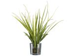 Kunstgras Creativ Green "Wiesengras Im Ballen Und Mit Glas", GrüN, H:50Cm, Obermaterial: 100% Polyethylen, Kunstpflanzen