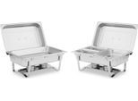 Set Di Scaldavivande Royal Catering 2 Pezzi - 2 X 8 Litri - Incl. Contenitori Gn -