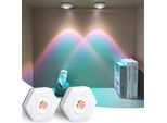2X Led Sunset Spots Batteria, Illuminazione Del Gabinetto Sotto La Luce Del Gabinetto Senza Fili Led Tramonto Gabinetto Luce Atmosfera Luci Decorative Luci Notturne