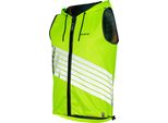Wowow Threesixty, Gilet, Uomo, Adulto, 3 Tasche, Cerniera, Bianco, Giallo
