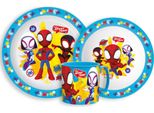 Set Di Stoviglie Spidey, Set In Microplastica Con Tazza Da 265 Ml