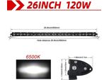 Striscia Luminosa, Fascio Combinato, Compatibilità Versatile, 6 D 26 Pollici 120W