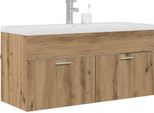Syfax™ Mobile Da Bagno Con Porta Rovere Artigianale 100 X 38,5 X 46 Cm