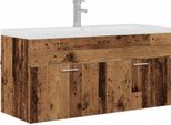 Syfax™ Mobile Da Bagno Con Porta Legno Vecchio 100 X 38,5 X 46 Cm