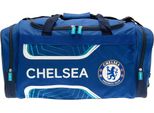 Chelsea Fc - Borsa Da Viaggio, Crest TA9617 (Taglia Unica) (Blu Reale/Bianco)