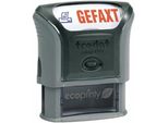 Timbro Di Testo Trodat "Gefaxt"" Printy 4912 Office Autoinchiostrante Blu, Rosso"