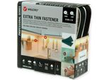 Velcro® Extra Thin Fastener 5M Nastro A Gancio 5M Nastro Ad Anello, Gancio E Anello 20Mm Nero
