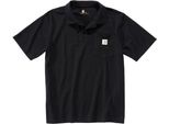Carhartt Polo Tasca Sul Petto, Colore:Nero, Taglia:S