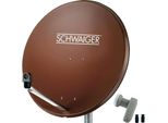 Sistema Sat Schwaiger 80 Cm 2 Partecipanti Twin-Lnb Rosso Mattone