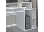 Vicco Scrivania Con Ripiani Jan, 130 X 55 Cm, Bianco