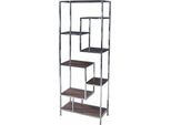 Scaffale Dkd Home Decor Acciaio Argentato Legno Mdf (80 X 40 X 200 Cm)