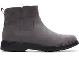 Clarks Stivali Donna Un Elda Lo In Pelle Scamosciata Grigia Con Zip 37,5