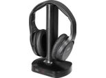 Trevi Frs 1480 R Cuffie Stereo Ricevitore Hf Senza Fili Per Tv Stazione Di Ricarica Ottica Digitale Spina Jack Da 35 Mm Rca Archetto Regolabile Spegnimento Automatico Cuffie Di Qualità