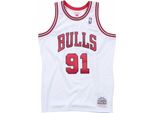 Mitchell & Ness Magliette Nba Chicago Bulls Dennis Rodman Swingman, SMJYAC18079CBUWHIT97DRD, Taglia: 173