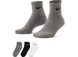 Nike Everyday Cushioned Quarter (3 Paia) Bianco S