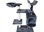Tiragraffi Per Gatti Gloria Jarama Tree Grigio Legno Carta Sisal (35 X 100 X 60 Cm)