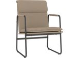 Vidaxl Sedia Lounge Cappuccino-Marrone 55X64X80 Cm In Pelle Finta