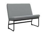 Vidaxl Panca Grigio Chiaro 100X75X76 Cm Tessuto