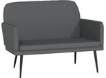 Vidaxl Panca Grigia 107X80X81 Cm In Pelle Finta