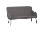 Vidaxl Panca Grigia 110X76X80 Cm In Pelle Finta