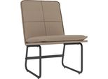 Vidaxl Poltrona Lounge Cappuccino-Marrone 54X75X76 Cm In Pelle Finta