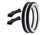 2X Pneumatici Citomerx H-675 2.25-19 (2 1/4 X 19 - 23 X 2.25) 41J Tt + Camera D'aria