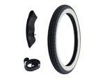Pneumatici Whitewall Cit H-675 2.25-16 (2 1/4 X 16) 38J Tt + Camera D'aria + Nastro Per Cerchio