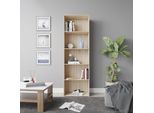 Vicco Libreria Bob, 60 X 190 Cm Con 5 Scomparti, Sonoma/Sonoma