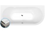 Vasche Da Bagno Polysan - Vasca Asimmetrica Viva Slim L, 1750X800X470 Mm, Bianco 70119S